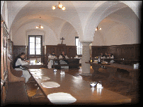 Refektory during the dinner of the monks