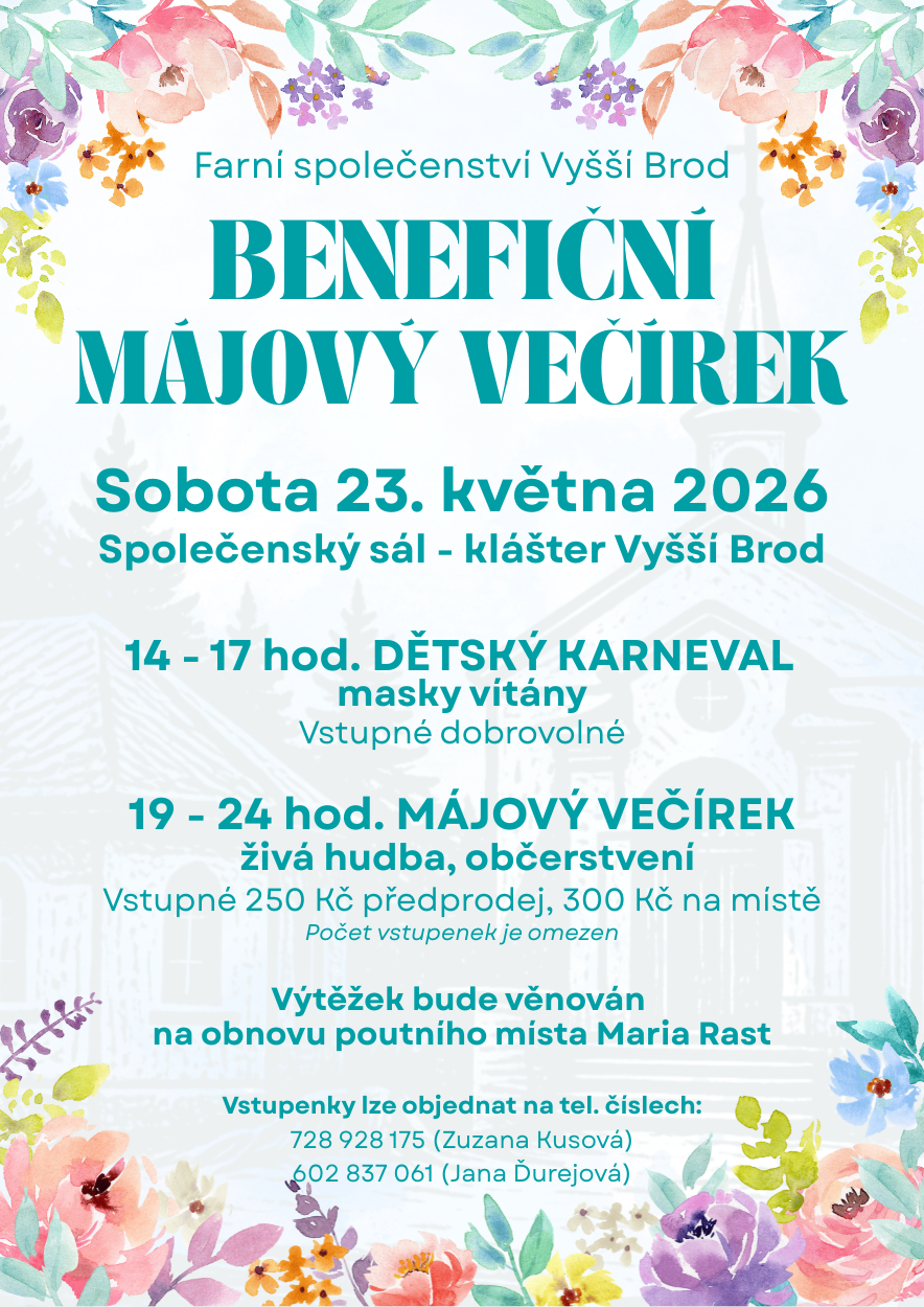 Plakát - benefiční karneval a&nbsp;večírek