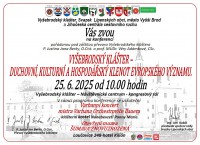 KONFERENCE - VYŠEBRODSKÝ KLÁŠTER - DUCHOVNÍ, KULTURNÍ A HOSPODÁŘSKÝ KLENOT EVROPSKÉHO VÝZNAMU - 25. 6. 2025 OD 10.00