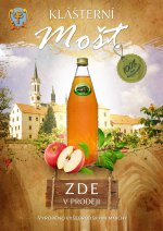Nabízíme vynikající KLÁŠTERNÍ MOŠT VYROBENÝ VYŠEBRODSKÝMI MNICHY A DOMÁCÍ MARMELÁDY RŮZNÝCH DRUHŮ