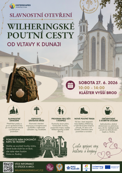 Slavnostní otevření Wilheringské poutní cesty: Od Vltavy k Dunaji