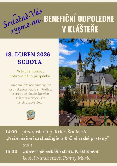 Benefiční odpoledne v_klášteře propojí archeologii a hudbu