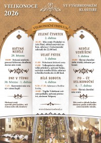 VELIKONOCE 2026 - VE VYŠEBRODSKÉM KLÁŠTEŘE