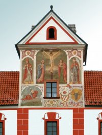 Fresco above the portary of the monastery