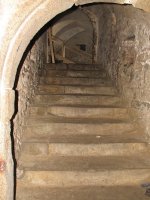 Vaults of the monastery's gothic cellarage