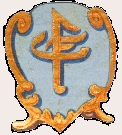 Znak kláštera ze složených písmen H a F (Hohenfurt - 17. století)