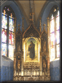 Kaple svatého Benedikta v příčné lodi kostela