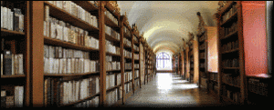 Bibliotheksgang aus dem 18. Jahrhundert