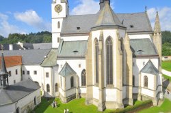 Chancel of the monastic church from the aerial view