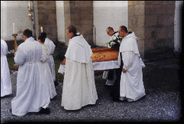 Gathered monastic community for the liturgy