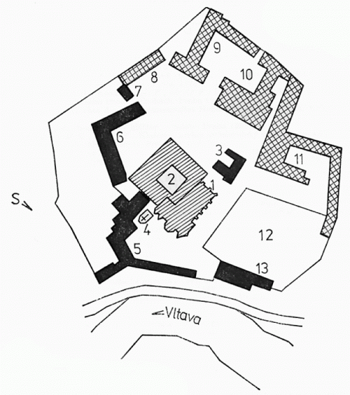Půdorys klášterního areálu